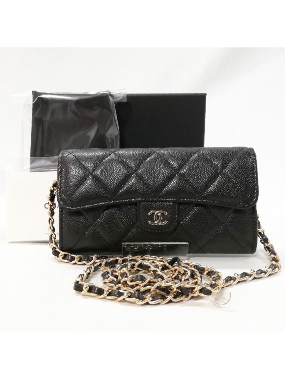 Chanel Flap Wallet Caviar